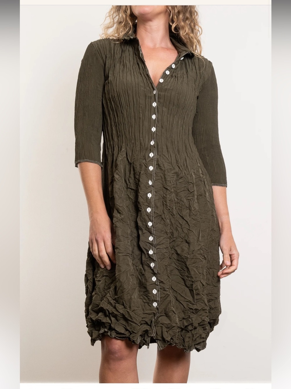 AlqueMa Australia Contrast Nehru Coat Dress Abstract Unique , size XS/S